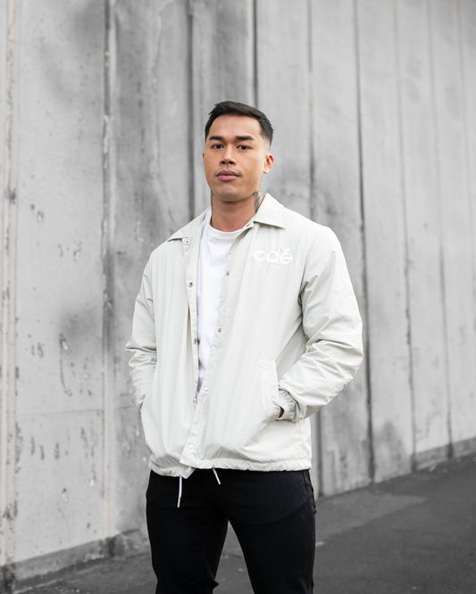 odé Light Grey Coach Jacket