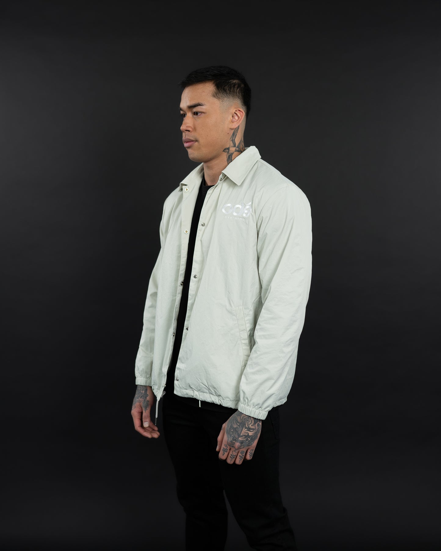 odé Light Grey Coach Jacket